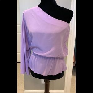 Lavender one shoulder top